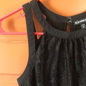 Express Lacey Black Dressy Tank Top